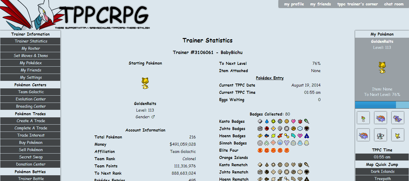Black Tppcrpg Theme(Customizable Single-colored)