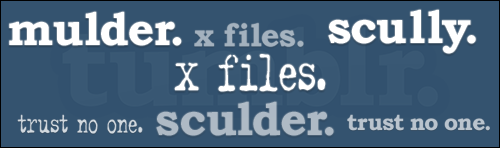Tumblr - Logo - The X-Files (A Collection)