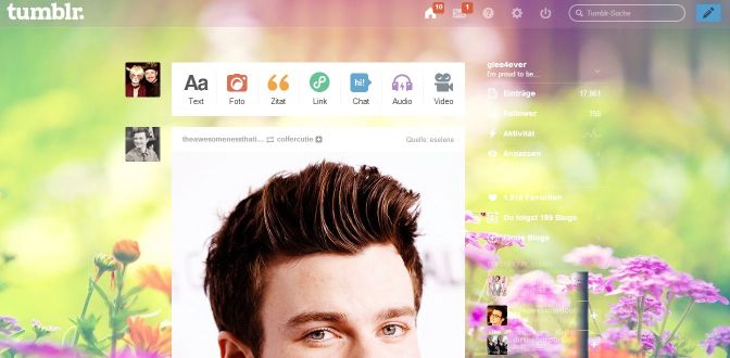 Sasi ♥ tumblr dashboard theme