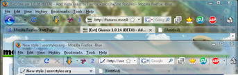 Vista aero glass tab bar