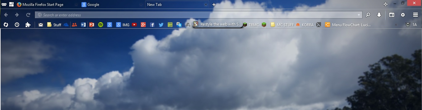 Full Glass UI - A Firefox Theme