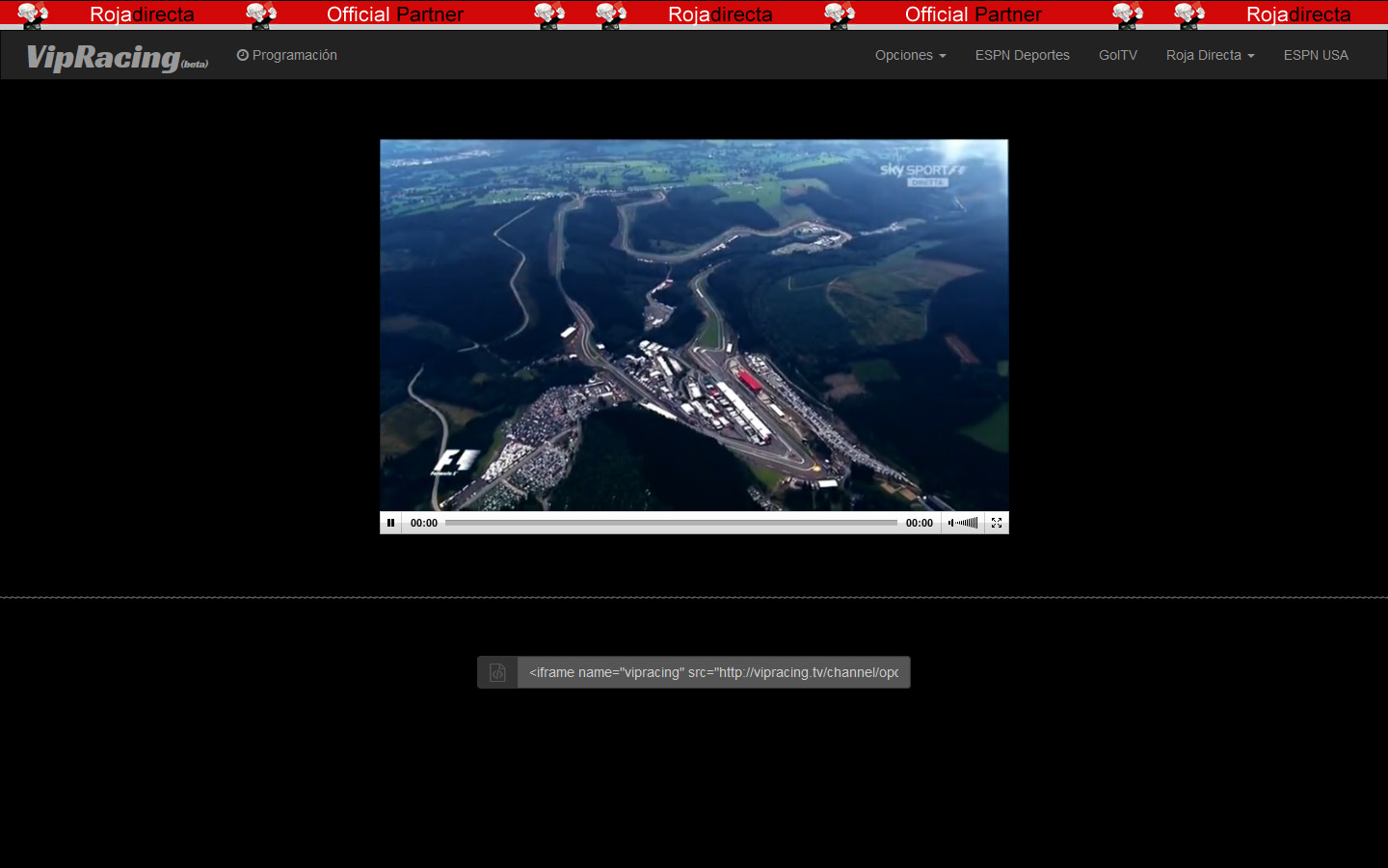 VipRacing TV ( Remove ADS and Center Player )