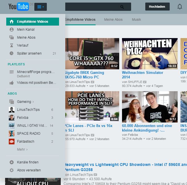 YouTube - Material Design (Blue Grey/ CUSTOM)