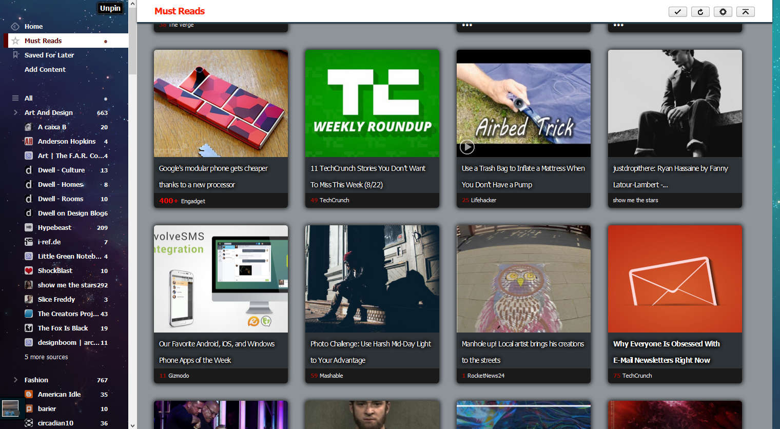 Perfect Feedly - Modified