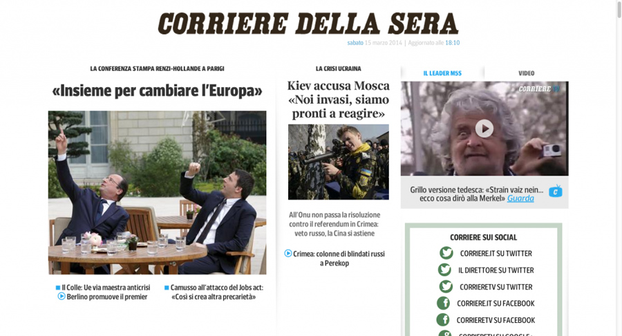corriere.it più pulito