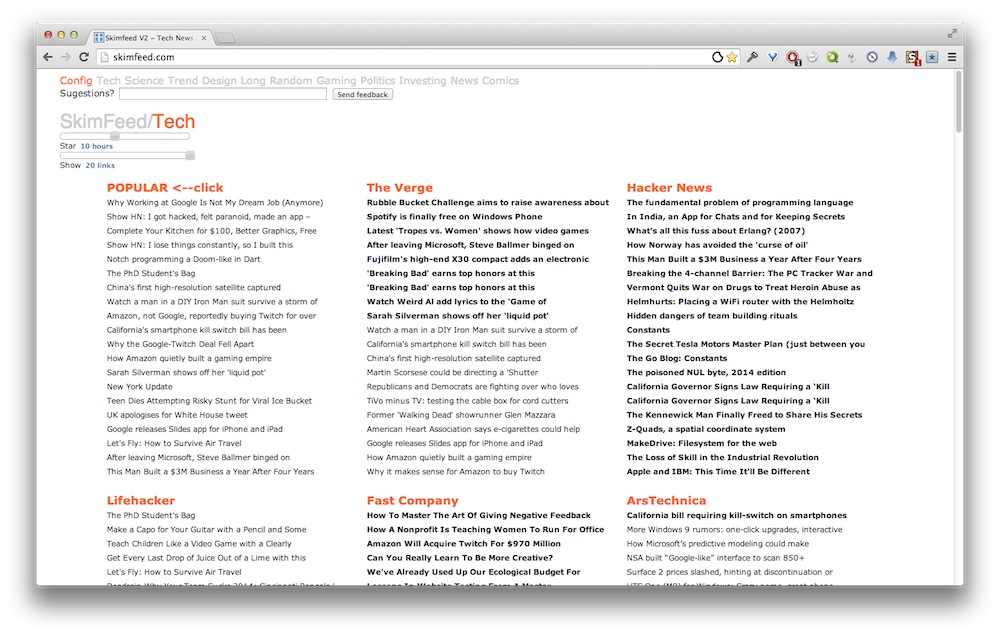 Skimfeed.com | Black on White