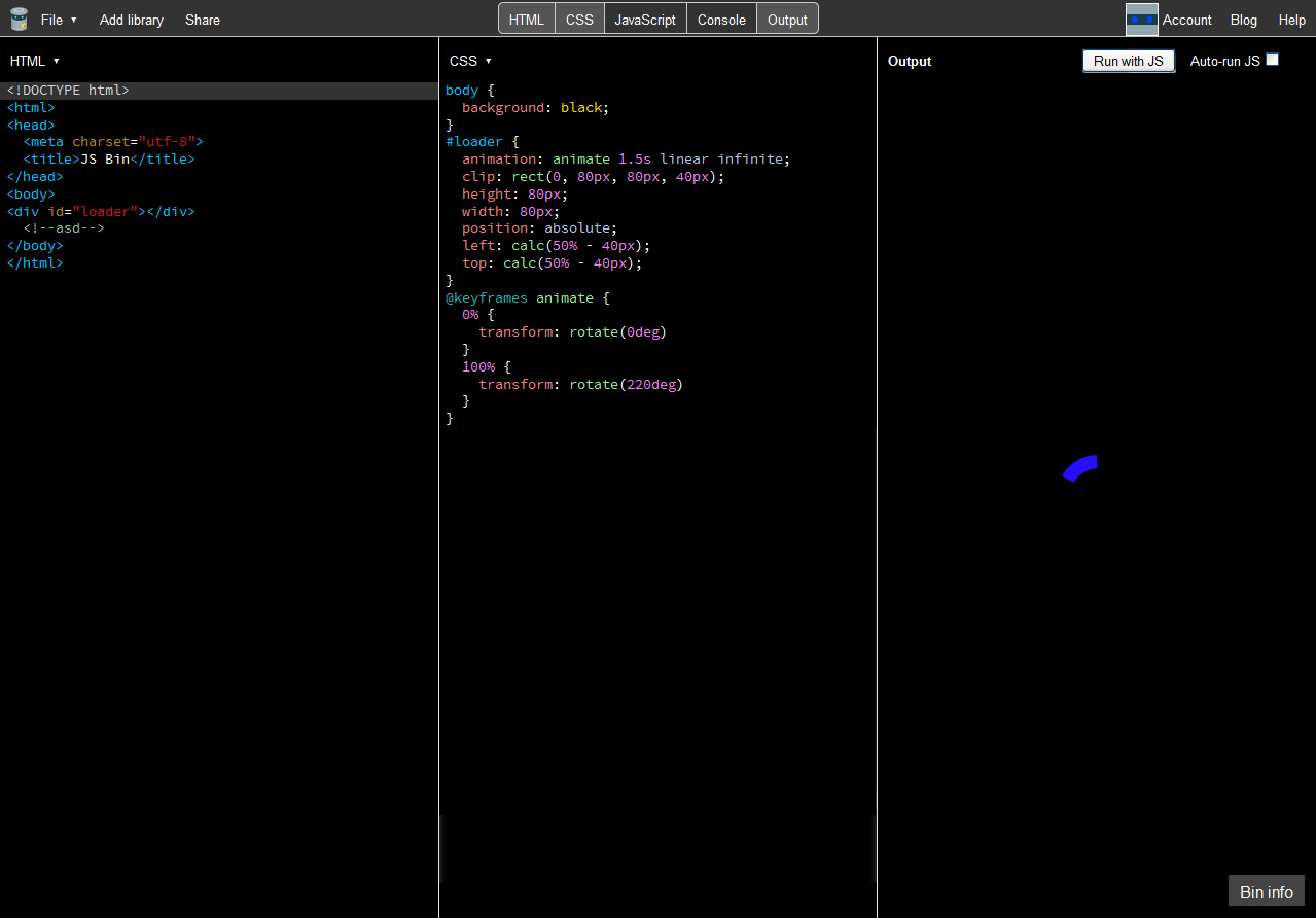 JSbin Darkerizer