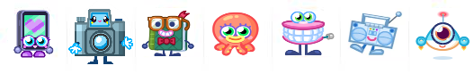 Moshi Monsters Tumblr Menu Icons