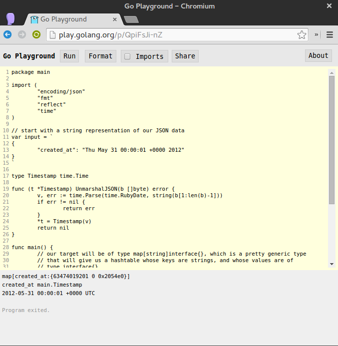 cleaner play.golang.org