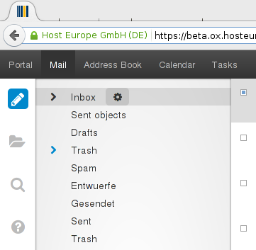 Hosteurope email beta smaller text