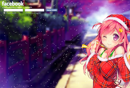 Anime Christmas Facebook Login