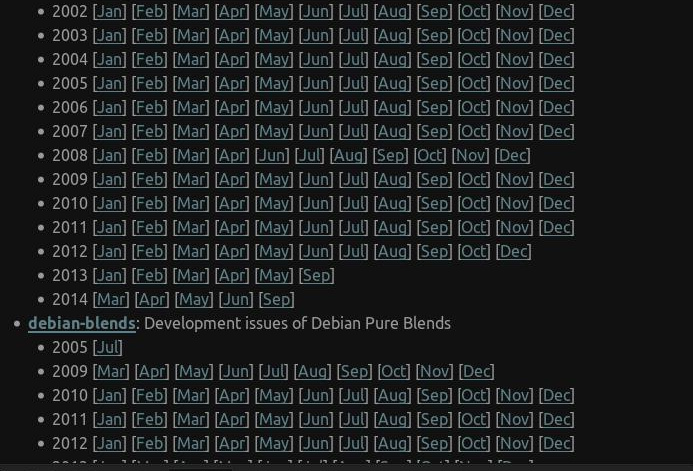 mailing lists