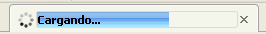 Tab: Progress bar with beautiful blue-water.