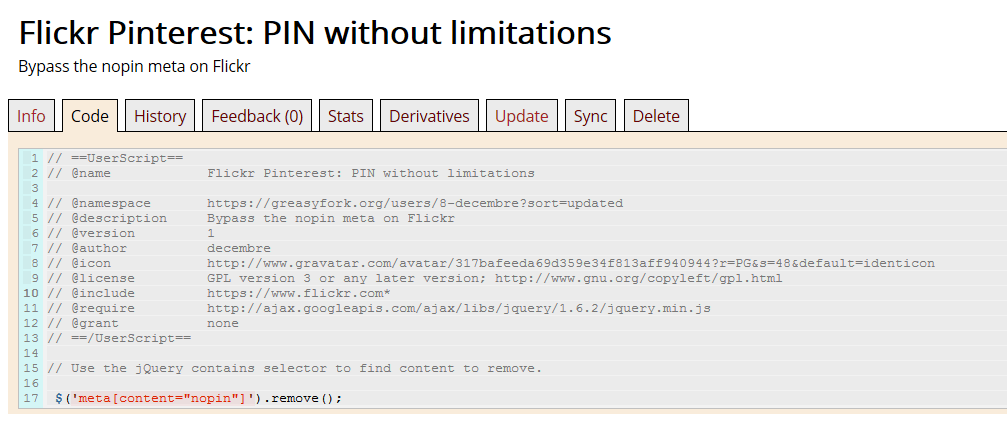 Greasy Fork - CODE Stripped Background