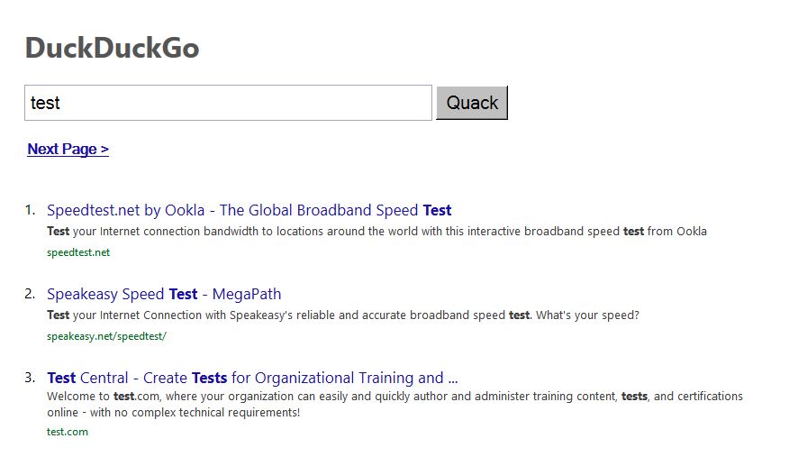 DuckDuckGo Lite Not Red