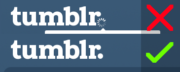 Remove animated period on Tumblr