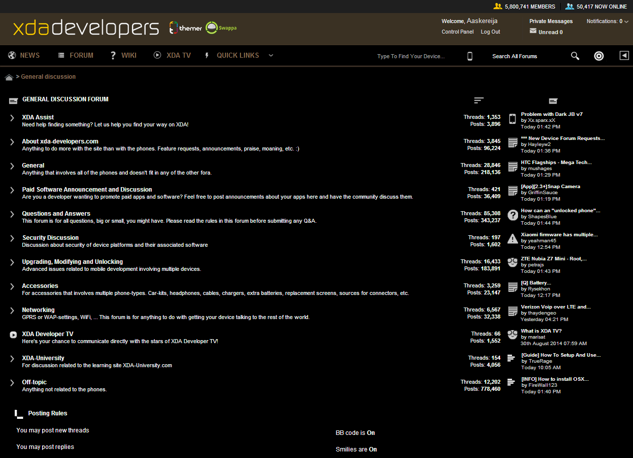 Dark XDA-Developers (by Aaskereija)