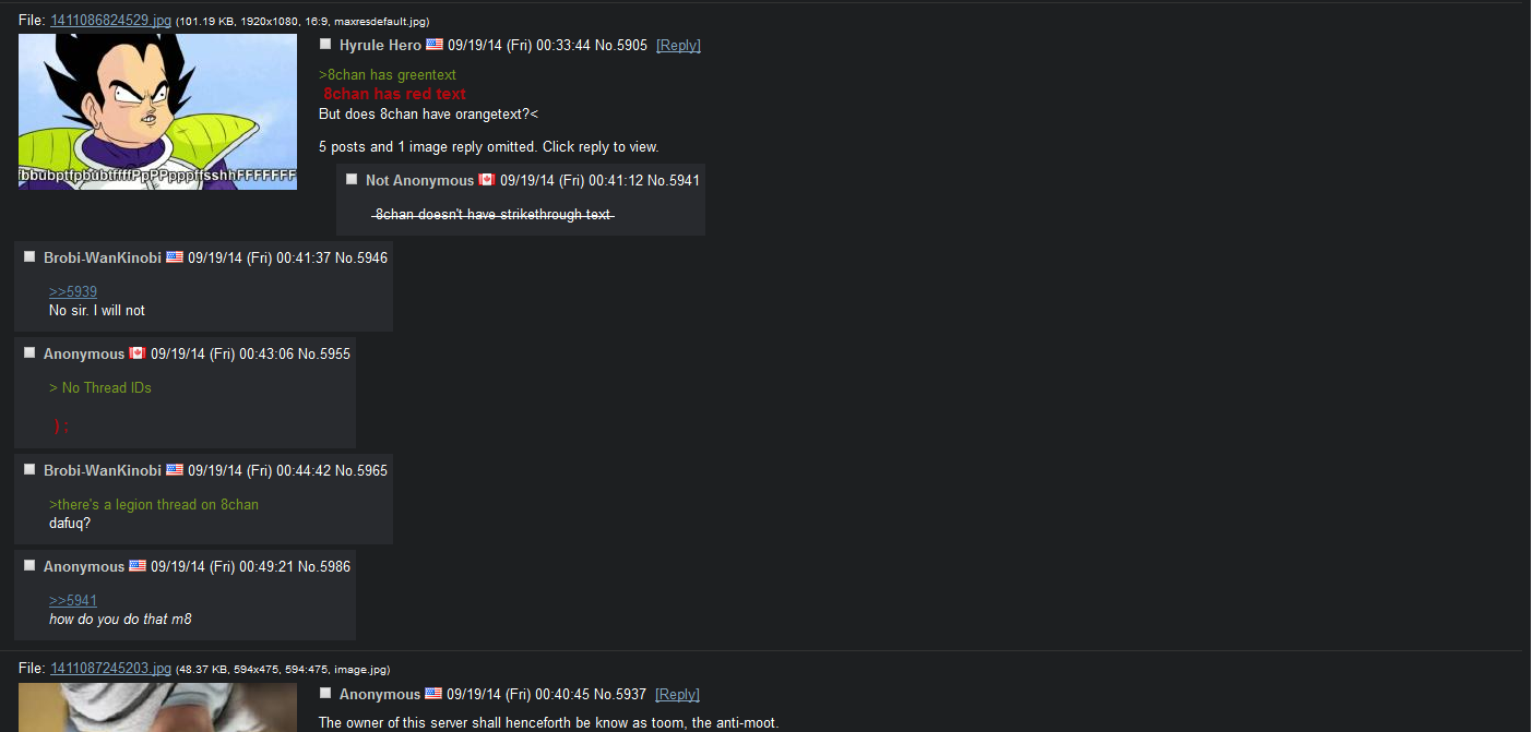 8Chan Black/Dark Theme