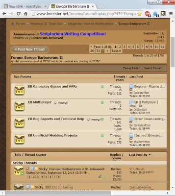 Total War Center Forum Sidebar Fix