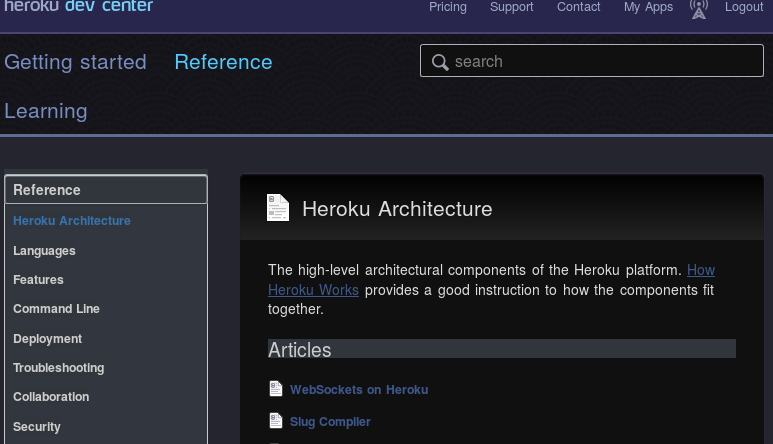 heroku devcenter consistent dark