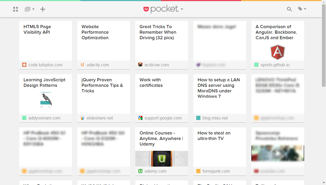 Pocket - better Tile View