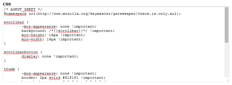 Minimalist Chrome inspired Scrollbar (for Firefox)