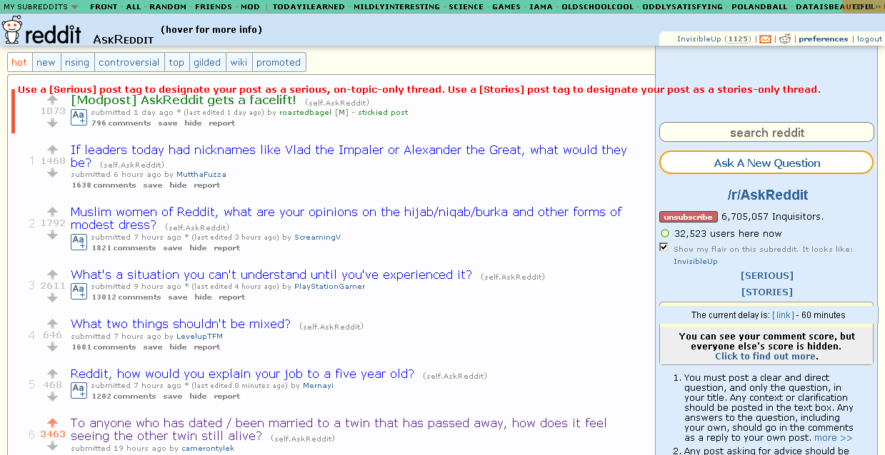 Old AskReddit Style
