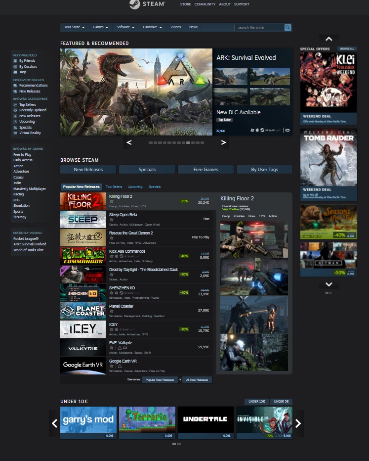 Raydell's Dark Steam UI - Compact