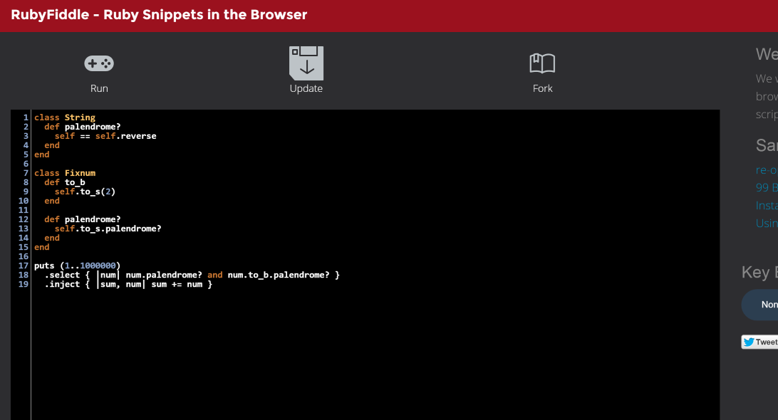 VInk for RubyFiddle
