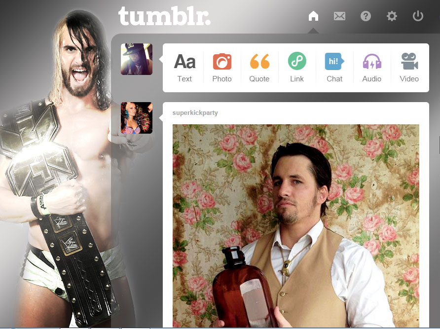 Seth Rollins NXT dashboard theme