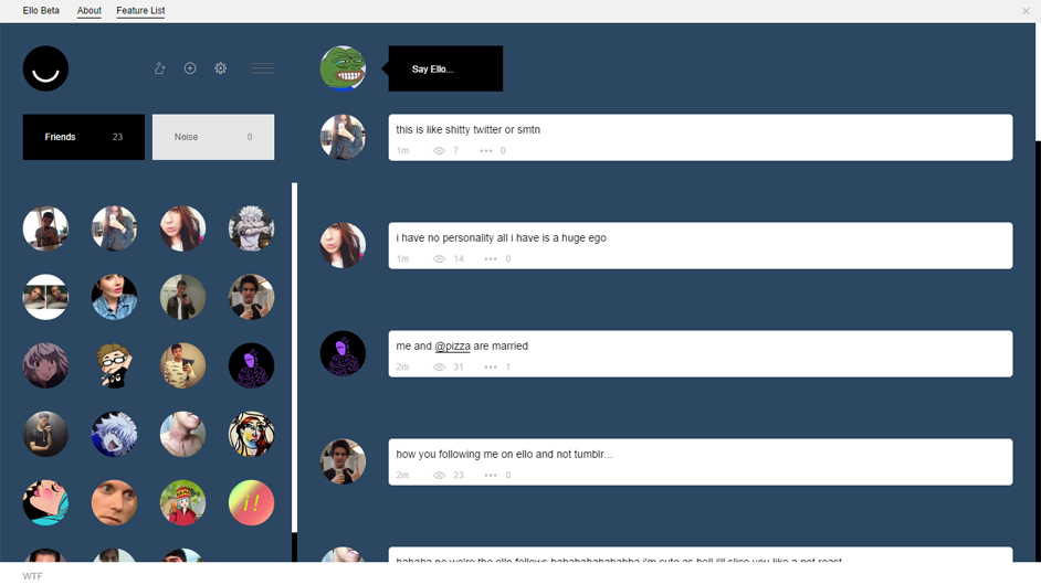 Ello Meets Tumblr