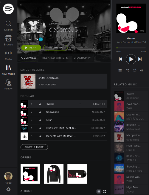Minimal Spotify
