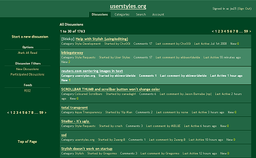 UserStyles.org Forum - green
