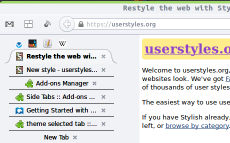 Restores default styling for Side Tabs Add-on