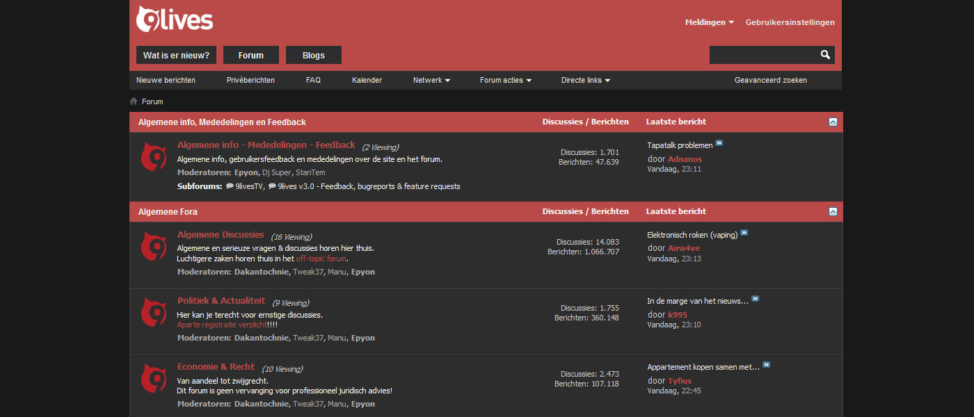 kRa's 9Lives Dark Theme