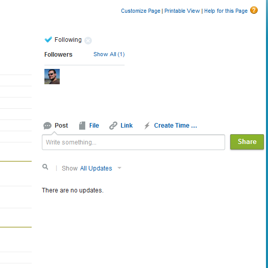 Salesforce Chatter Sidebar