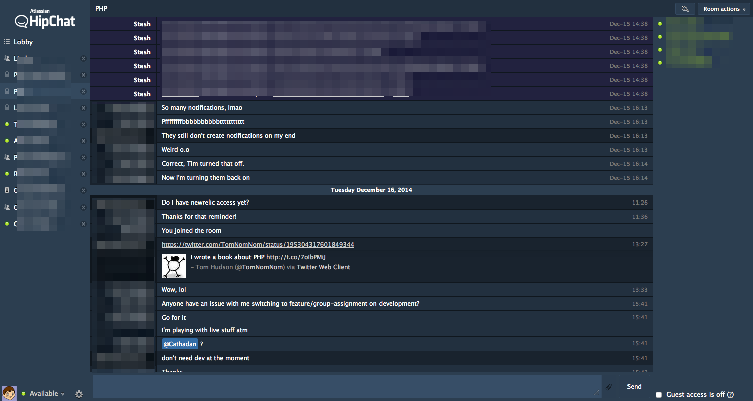 HipChat Night Mode Plus