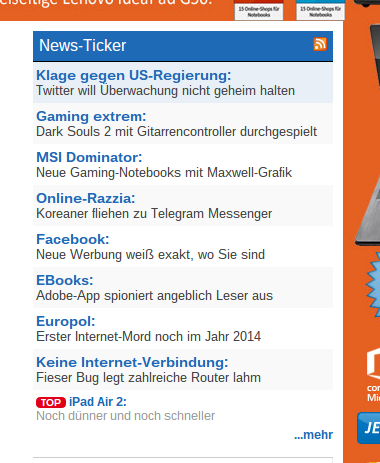 Chip.de News Ticker