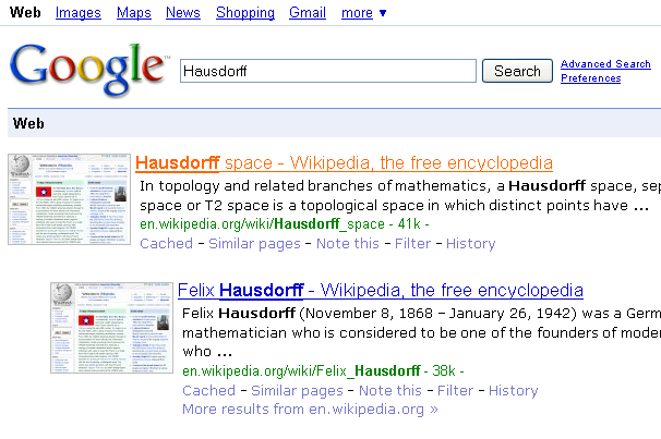 Google - Tidy layout, More readable