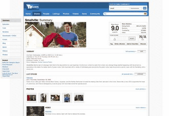 TV.com simplified for new design