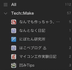 feedly highlight selected