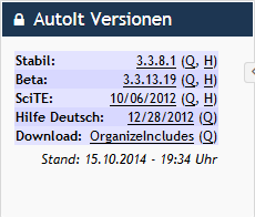 Modern AutoIt.de VersionBox