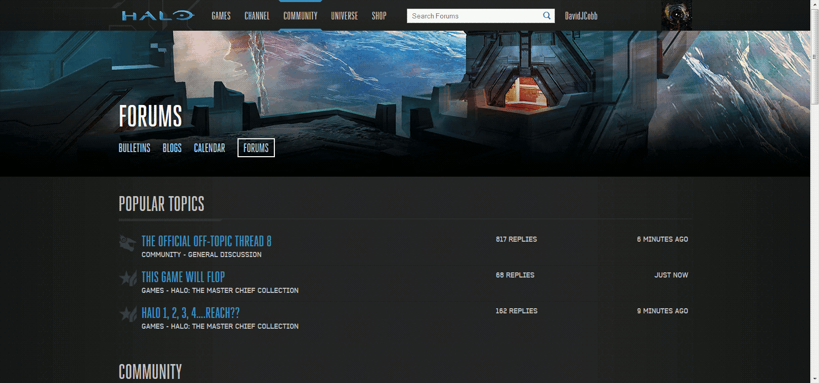 Halo Waypoint: Dark Theme
