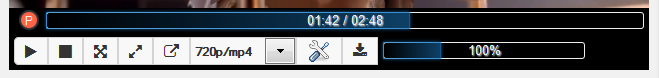 VLCtube - Longer Volume Bar on the Buttons Row