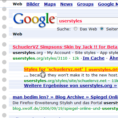 Google Search / Site - Endless Paper in Blue
