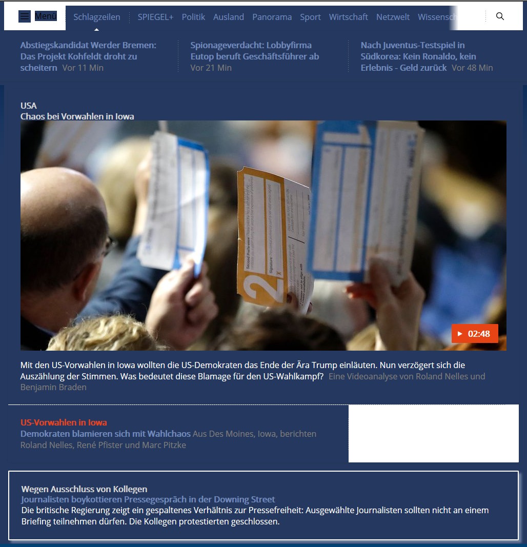 spiegel.de dark blue (s²) - 2020 Edition