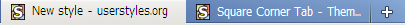Square Corner Tab for Australis