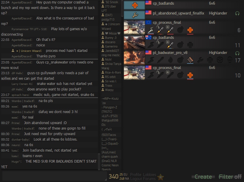 Compact TF2Center Lobby