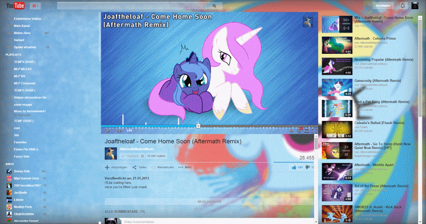 Rainbow Dash glass Youtube