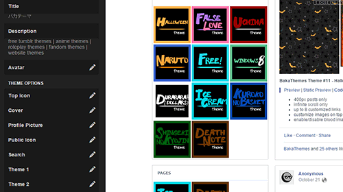Tumblr Customize - Dark Neon (BakaThemes)